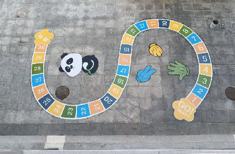 南涧地面游戏彩绘